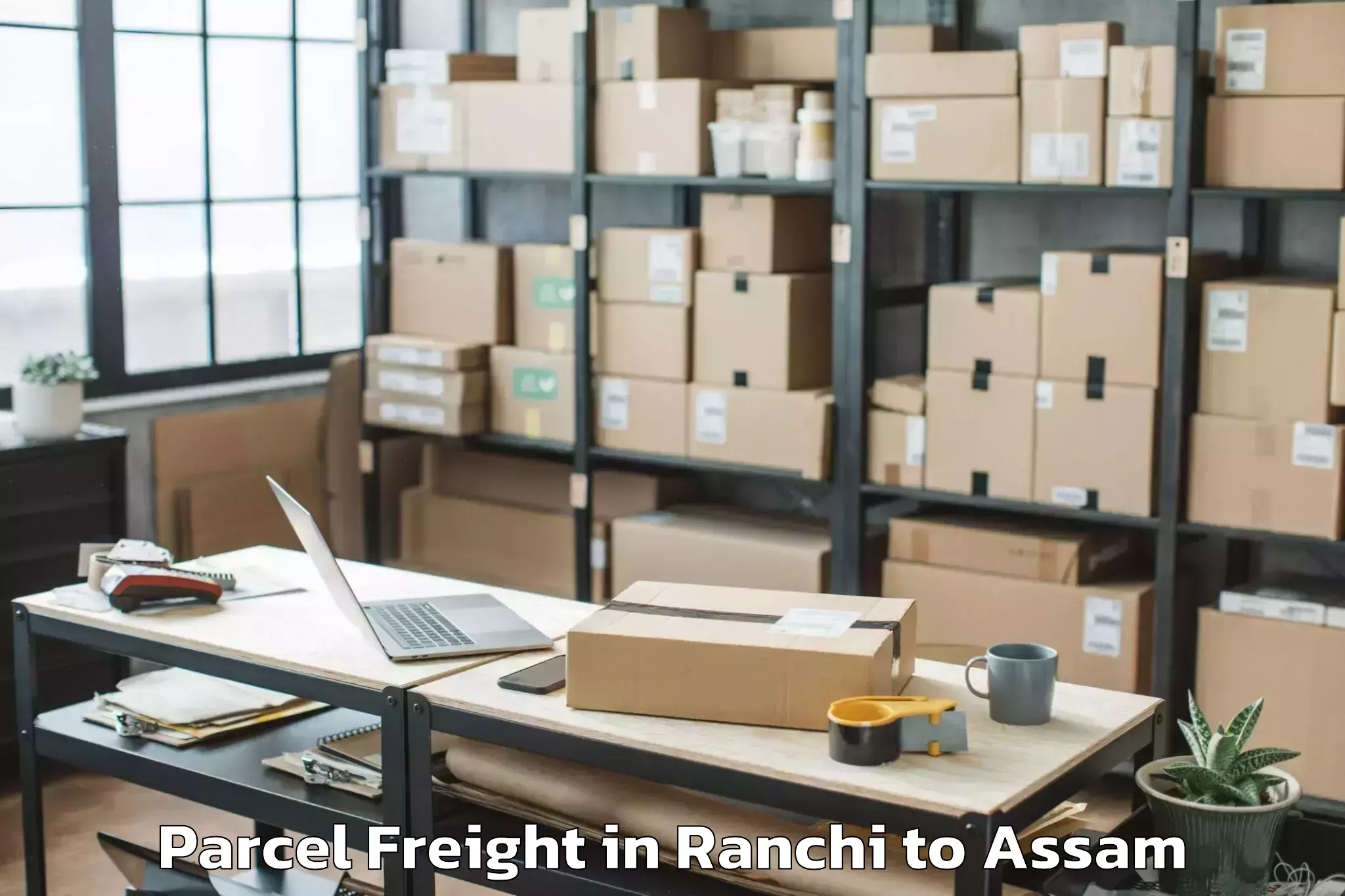 Book Ranchi to Laharighat Parcel Freight Online